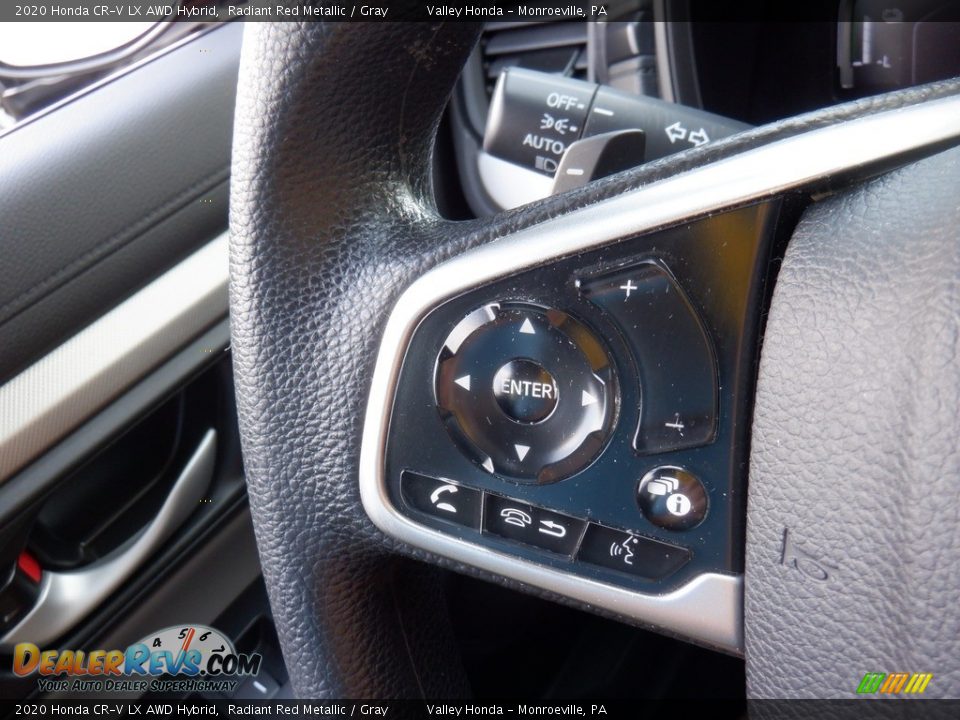 2020 Honda CR-V LX AWD Hybrid Steering Wheel Photo #22
