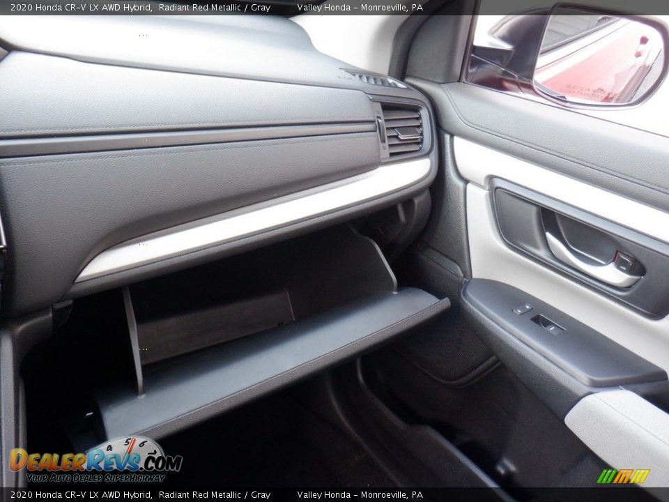 2020 Honda CR-V LX AWD Hybrid Radiant Red Metallic / Gray Photo #24