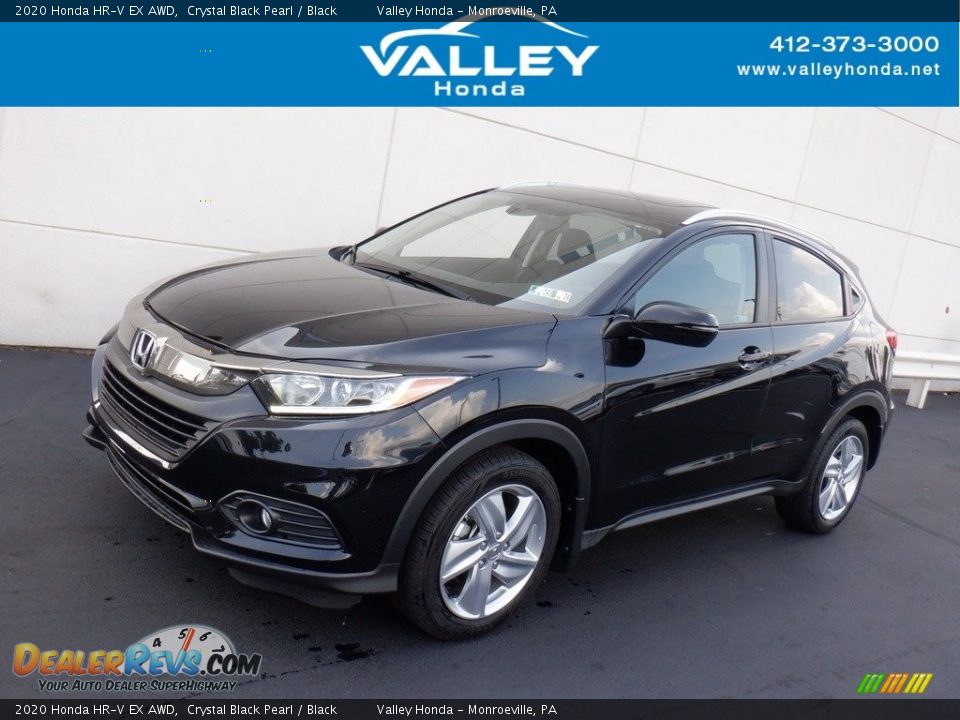 2020 Honda HR-V EX AWD Crystal Black Pearl / Black Photo #1