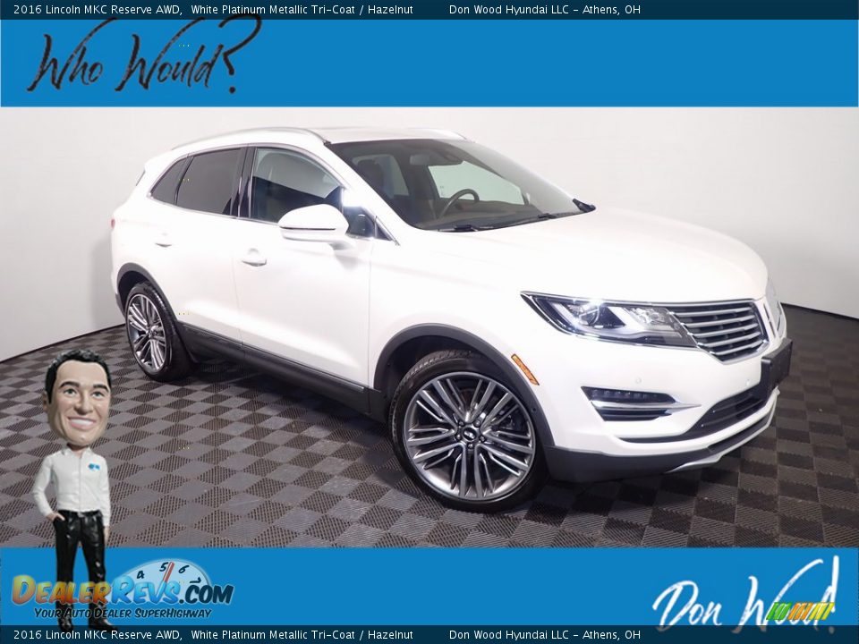 2016 Lincoln MKC Reserve AWD White Platinum Metallic Tri-Coat / Hazelnut Photo #1
