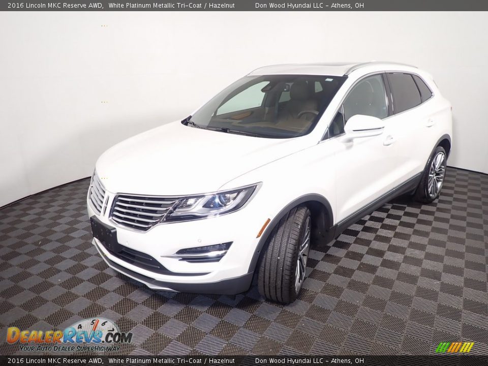 2016 Lincoln MKC Reserve AWD White Platinum Metallic Tri-Coat / Hazelnut Photo #9