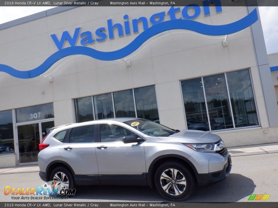 2019 Honda CR-V LX AWD Lunar Silver Metallic / Gray Photo #2