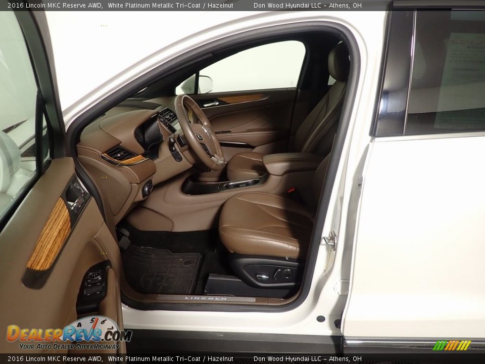 2016 Lincoln MKC Reserve AWD White Platinum Metallic Tri-Coat / Hazelnut Photo #21