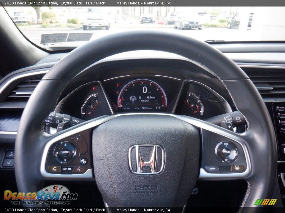 2020 Honda Civic Sport Sedan Steering Wheel Photo #20