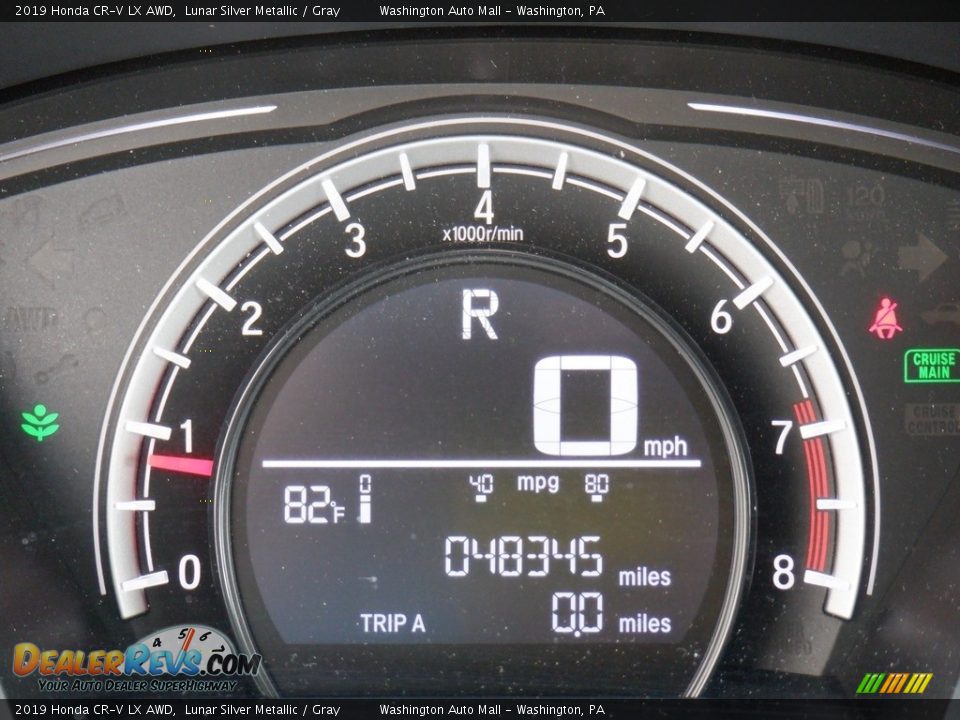 2019 Honda CR-V LX AWD Lunar Silver Metallic / Gray Photo #28
