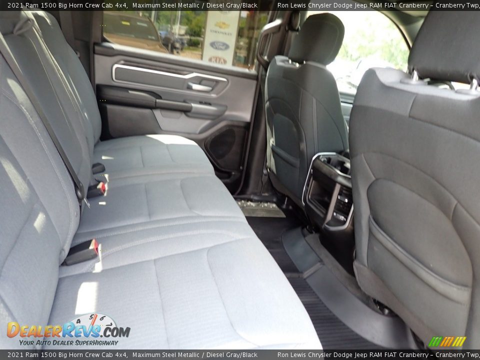 2021 Ram 1500 Big Horn Crew Cab 4x4 Maximum Steel Metallic / Diesel Gray/Black Photo #10
