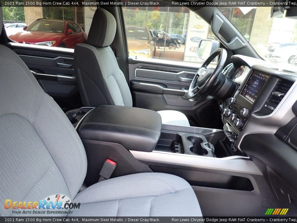 2021 Ram 1500 Big Horn Crew Cab 4x4 Maximum Steel Metallic / Diesel Gray/Black Photo #11
