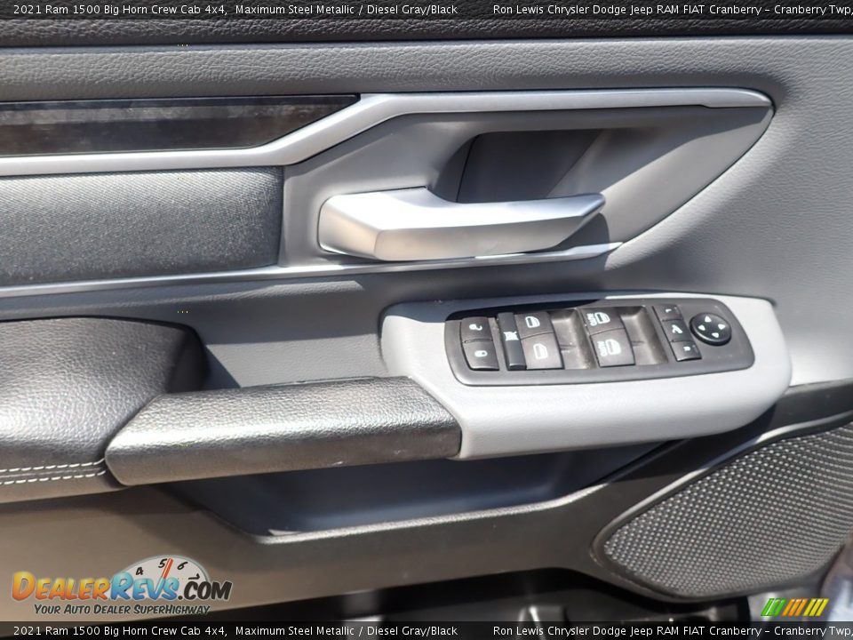 2021 Ram 1500 Big Horn Crew Cab 4x4 Maximum Steel Metallic / Diesel Gray/Black Photo #13