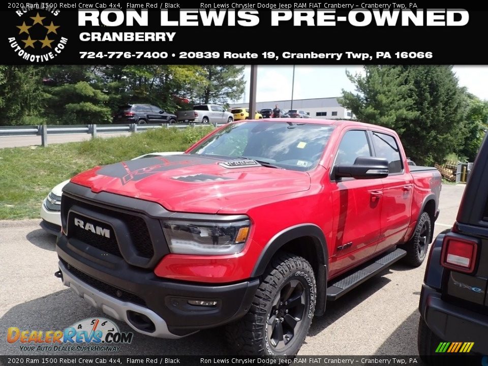 2020 Ram 1500 Rebel Crew Cab 4x4 Flame Red / Black Photo #1