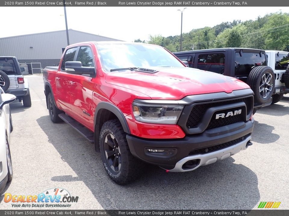 2020 Ram 1500 Rebel Crew Cab 4x4 Flame Red / Black Photo #3