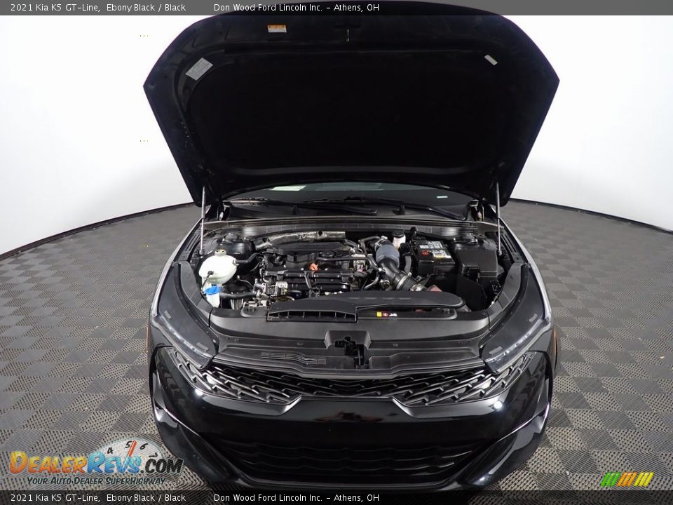 2021 Kia K5 GT-Line Ebony Black / Black Photo #5