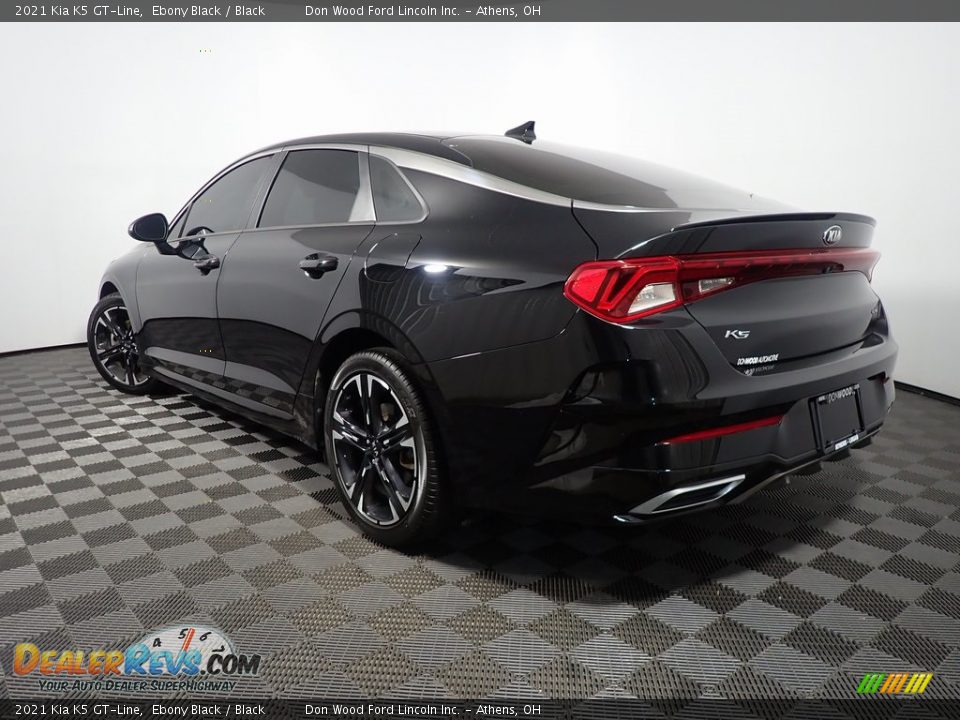 2021 Kia K5 GT-Line Ebony Black / Black Photo #9