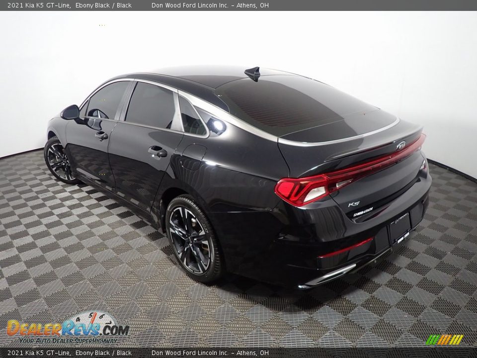 2021 Kia K5 GT-Line Ebony Black / Black Photo #10