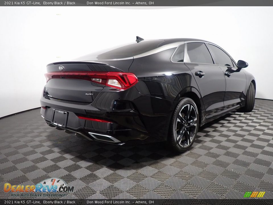 2021 Kia K5 GT-Line Ebony Black / Black Photo #14