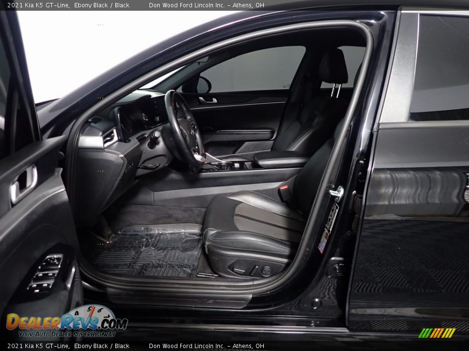 2021 Kia K5 GT-Line Ebony Black / Black Photo #18