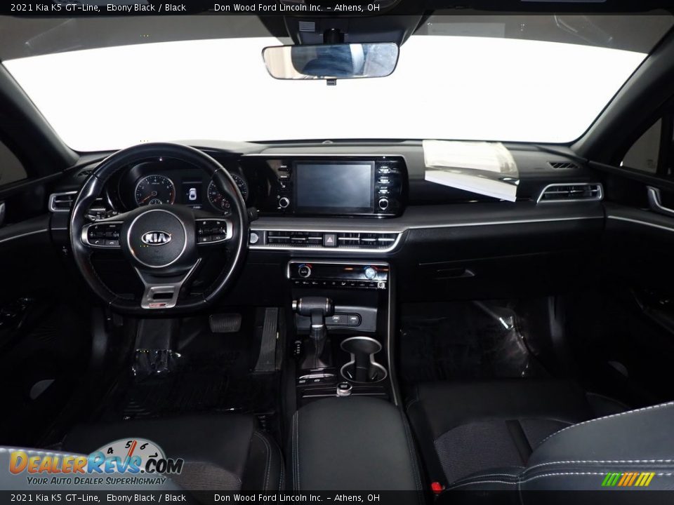 2021 Kia K5 GT-Line Ebony Black / Black Photo #20