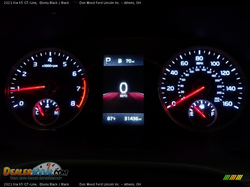 2021 Kia K5 GT-Line Ebony Black / Black Photo #23