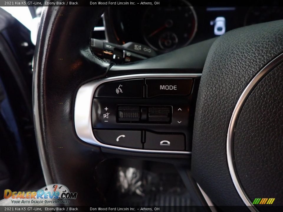2021 Kia K5 GT-Line Ebony Black / Black Photo #24