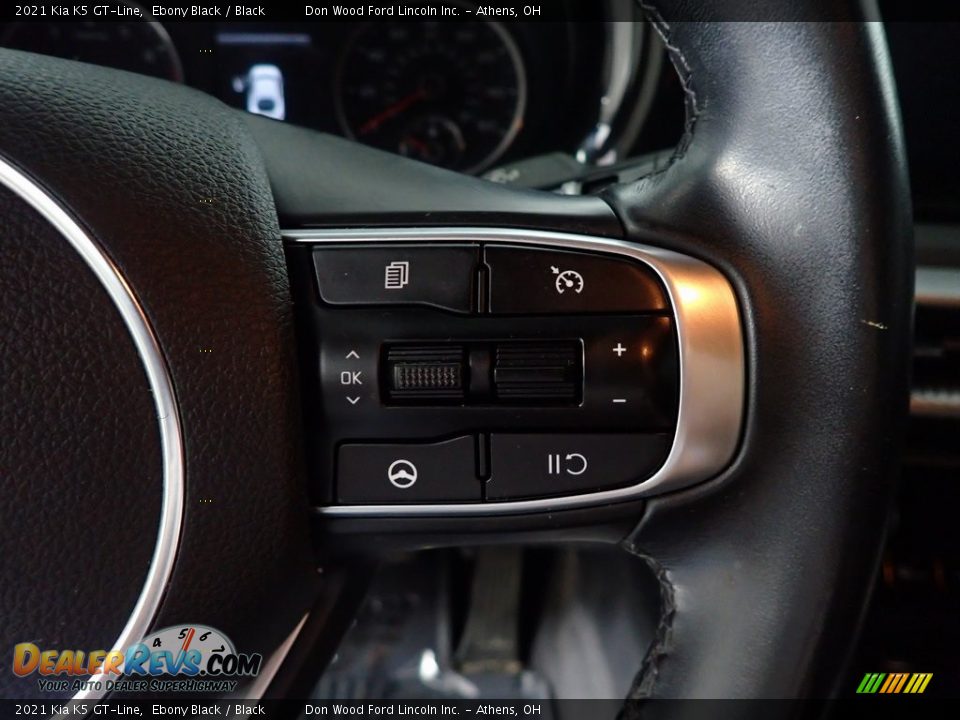 2021 Kia K5 GT-Line Ebony Black / Black Photo #25