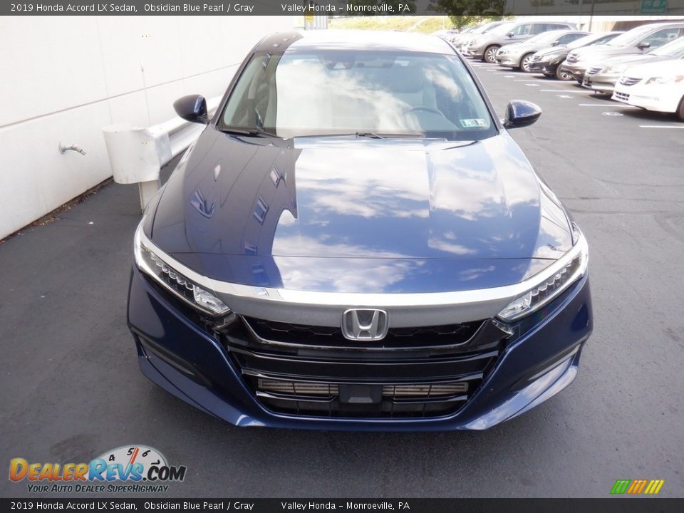 2019 Honda Accord LX Sedan Obsidian Blue Pearl / Gray Photo #4