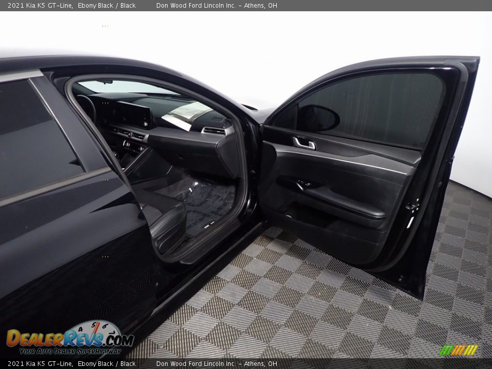 2021 Kia K5 GT-Line Ebony Black / Black Photo #33