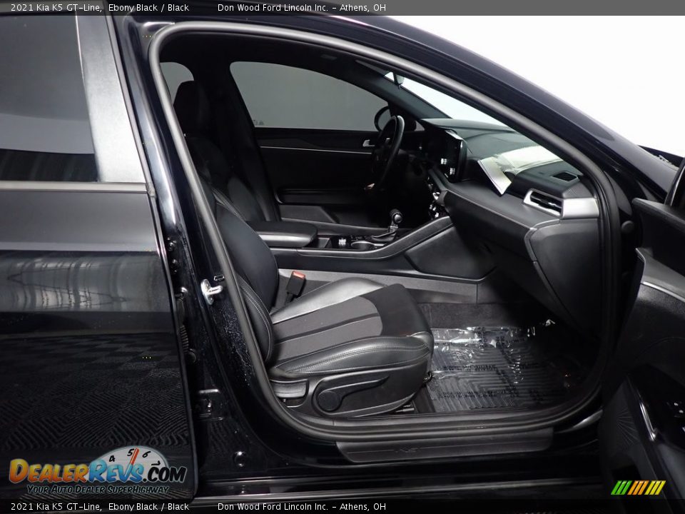 2021 Kia K5 GT-Line Ebony Black / Black Photo #34
