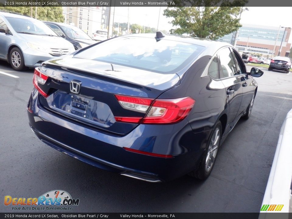 2019 Honda Accord LX Sedan Obsidian Blue Pearl / Gray Photo #6