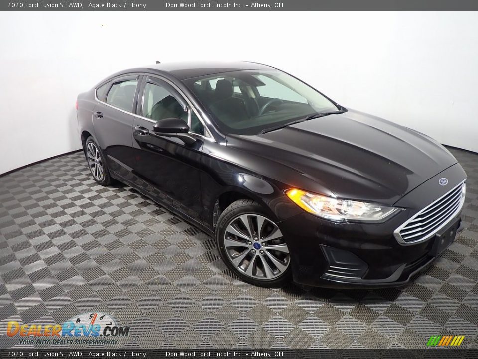 2020 Ford Fusion SE AWD Agate Black / Ebony Photo #2