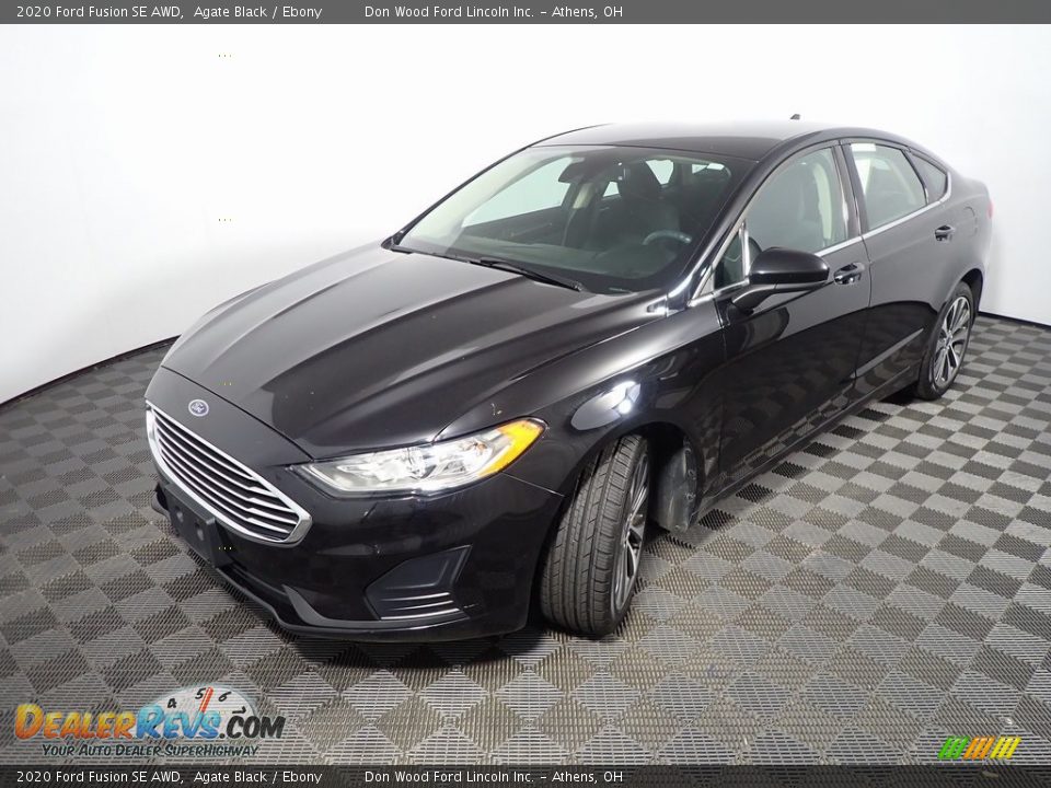 2020 Ford Fusion SE AWD Agate Black / Ebony Photo #7