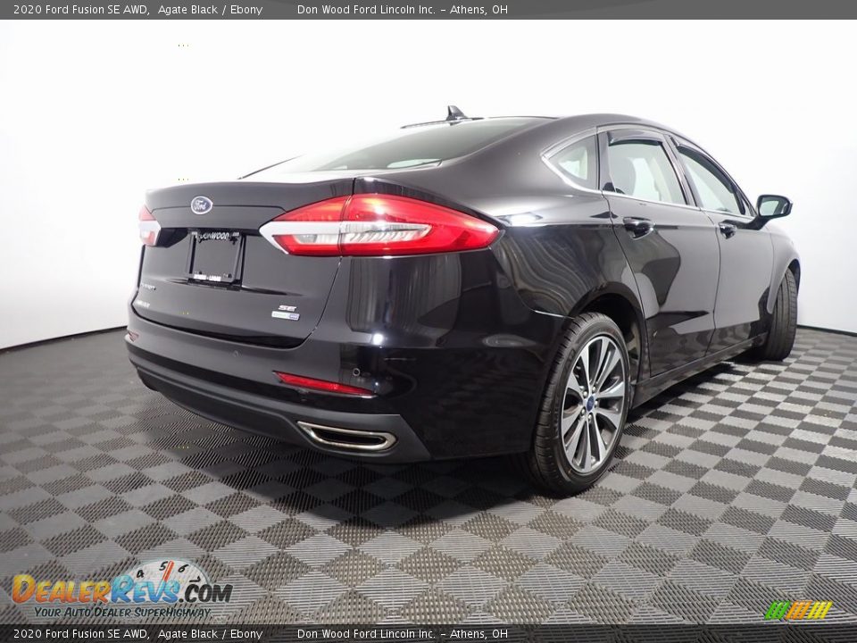 2020 Ford Fusion SE AWD Agate Black / Ebony Photo #13