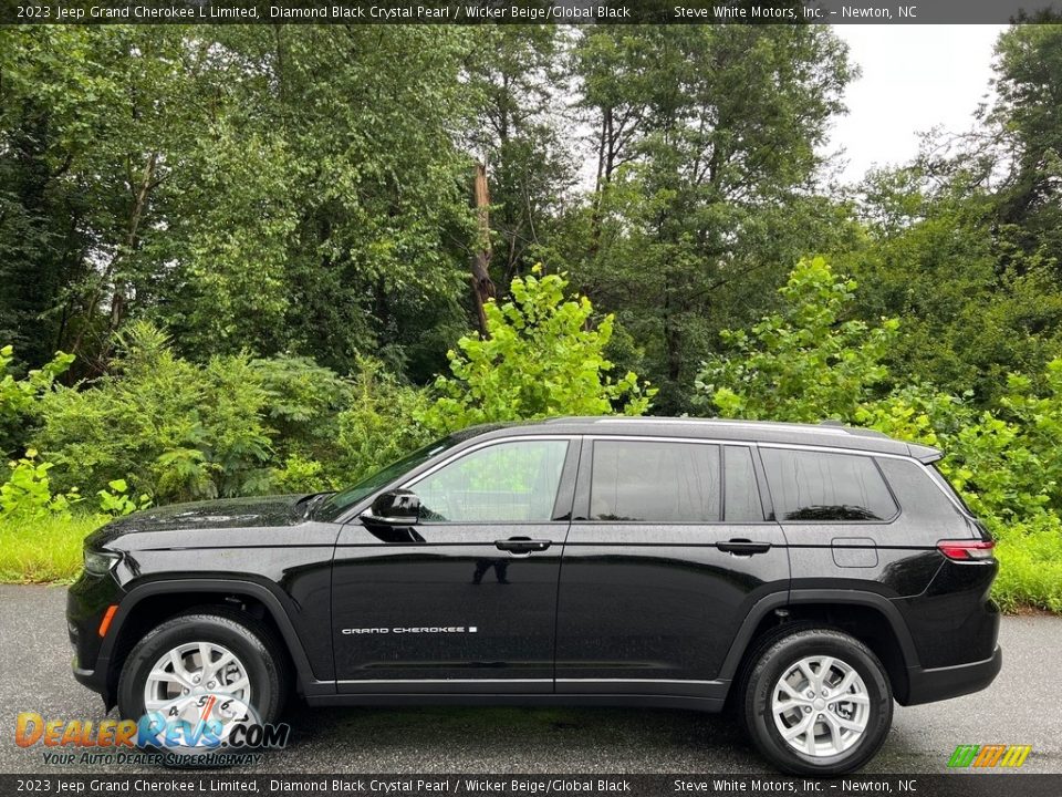 Diamond Black Crystal Pearl 2023 Jeep Grand Cherokee L Limited Photo #1