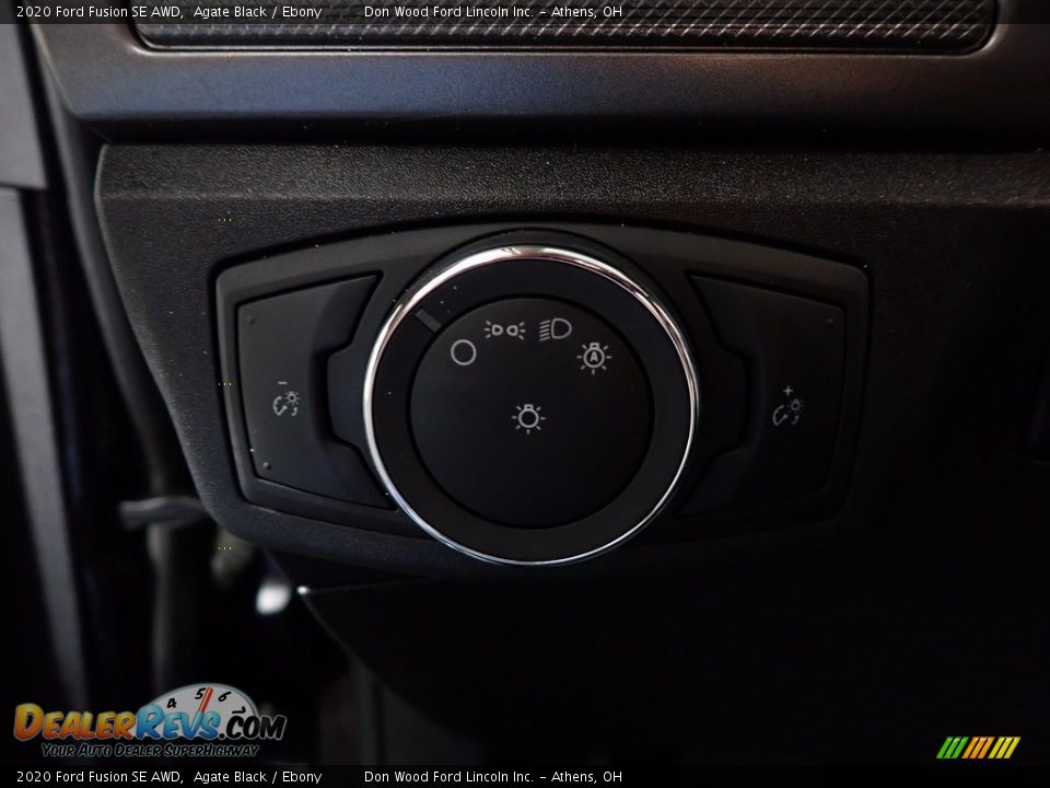 2020 Ford Fusion SE AWD Agate Black / Ebony Photo #24