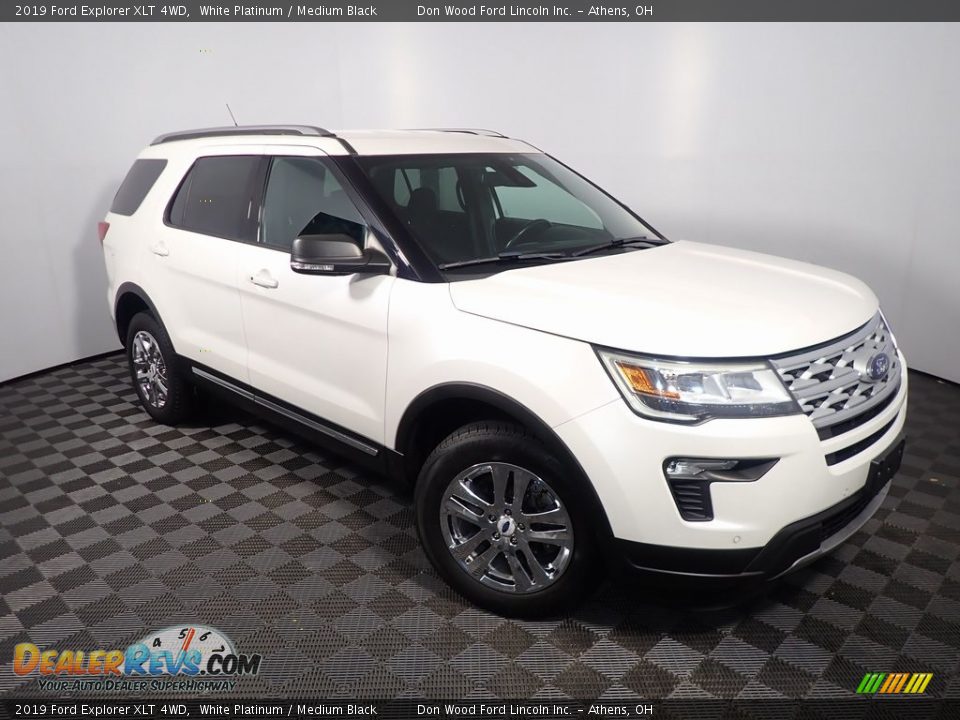 2019 Ford Explorer XLT 4WD White Platinum / Medium Black Photo #4