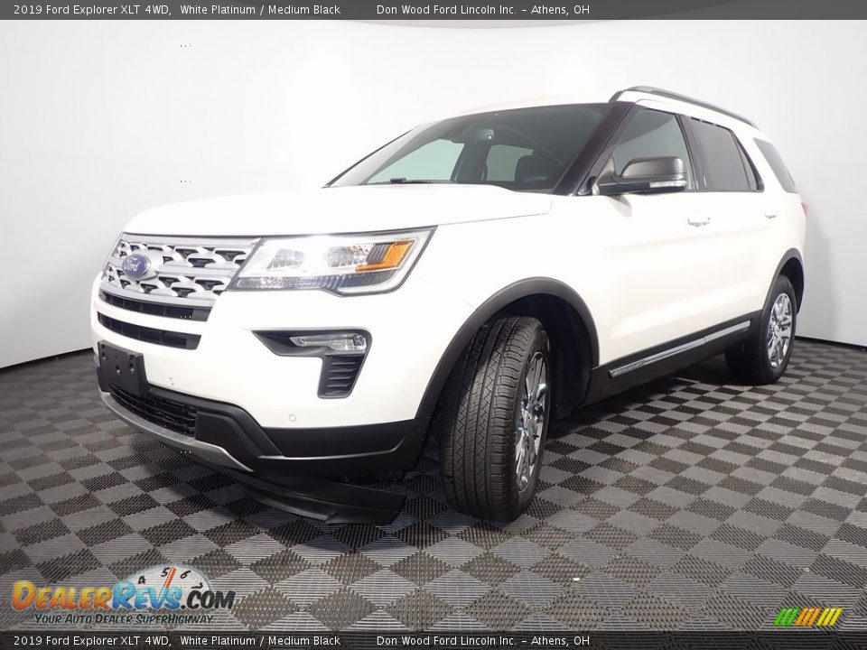 2019 Ford Explorer XLT 4WD White Platinum / Medium Black Photo #8