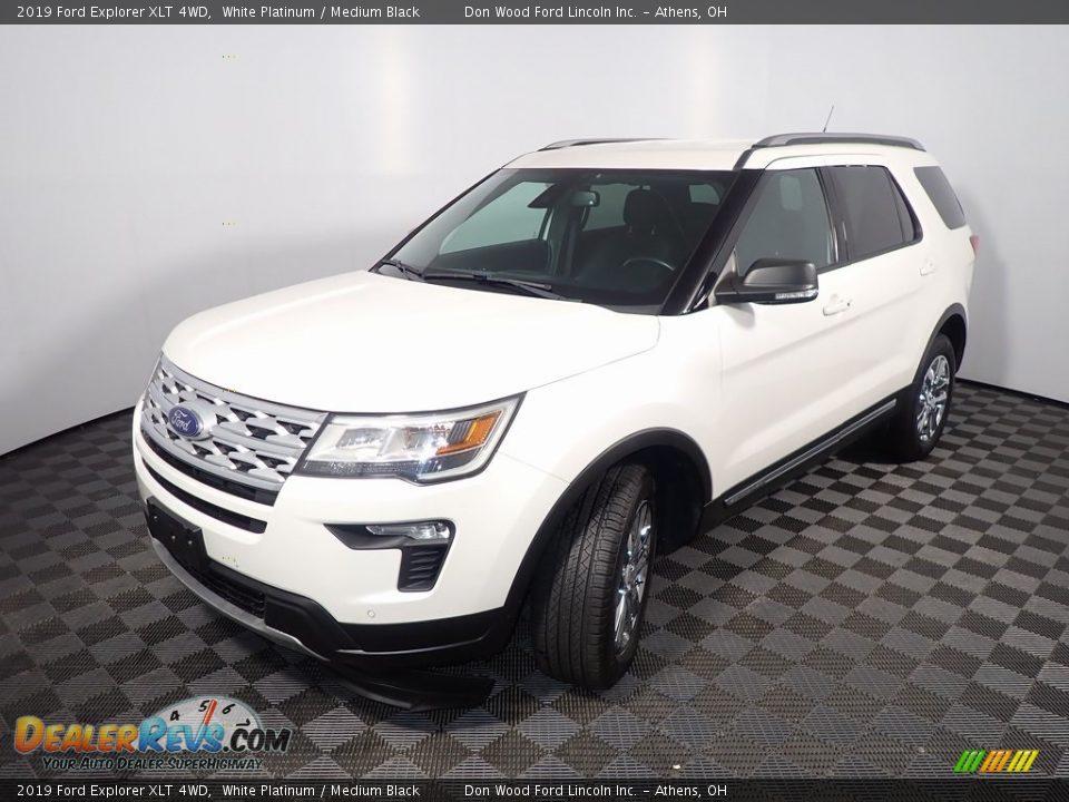 2019 Ford Explorer XLT 4WD White Platinum / Medium Black Photo #9