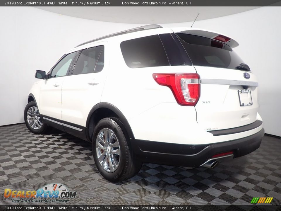 2019 Ford Explorer XLT 4WD White Platinum / Medium Black Photo #10