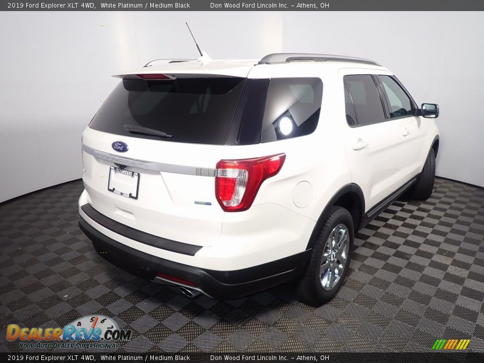 2019 Ford Explorer XLT 4WD White Platinum / Medium Black Photo #17