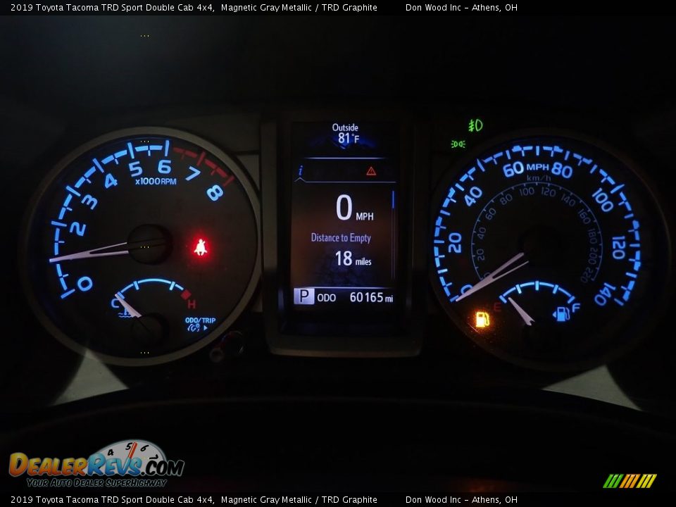 2019 Toyota Tacoma TRD Sport Double Cab 4x4 Magnetic Gray Metallic / TRD Graphite Photo #23