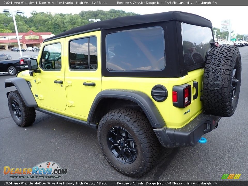 2024 Jeep Wrangler 4-Door Willys 4xe Hybrid High Velocity / Black Photo #3