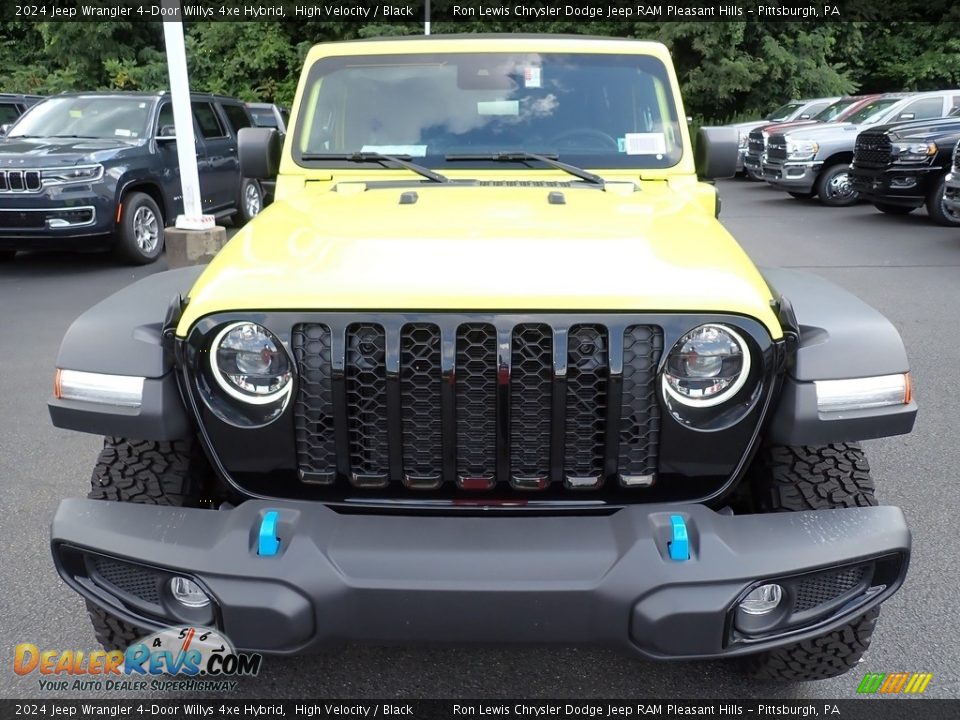 2024 Jeep Wrangler 4-Door Willys 4xe Hybrid High Velocity / Black Photo #9