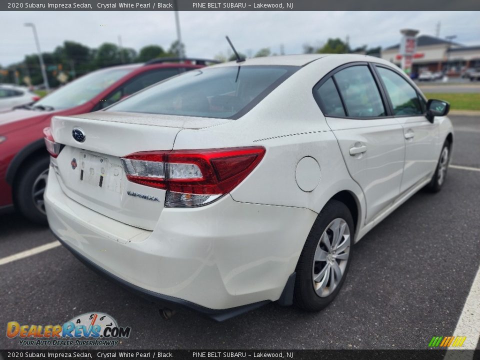 2020 Subaru Impreza Sedan Crystal White Pearl / Black Photo #3