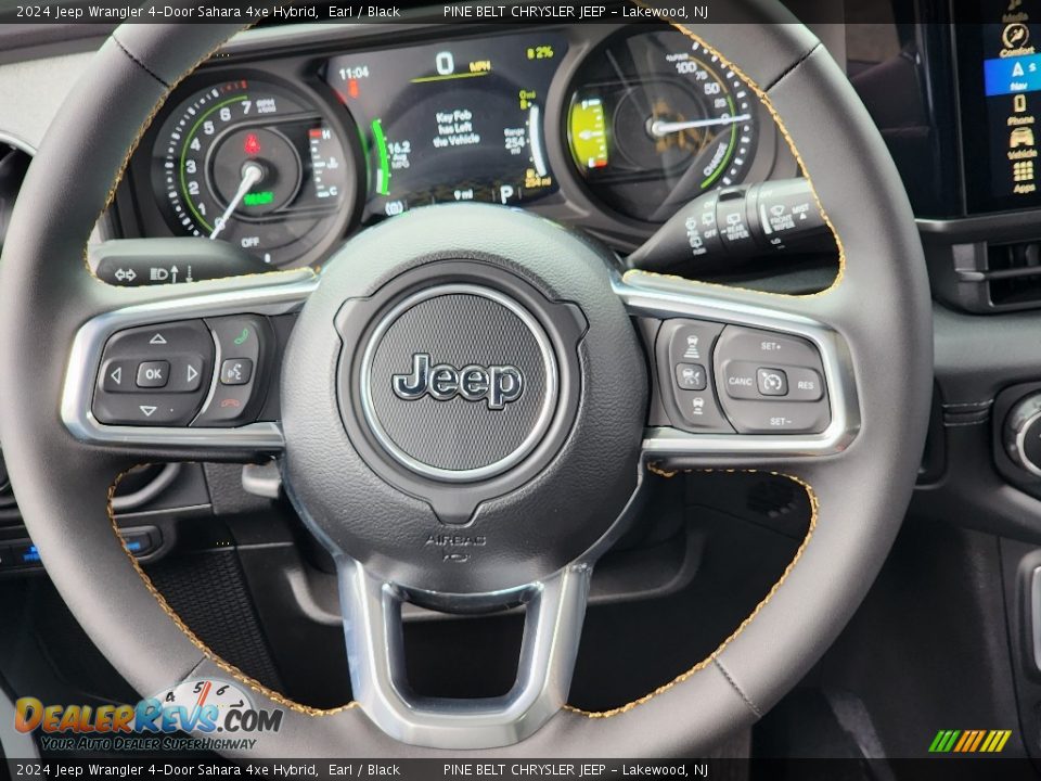 2024 Jeep Wrangler 4-Door Sahara 4xe Hybrid Steering Wheel Photo #13