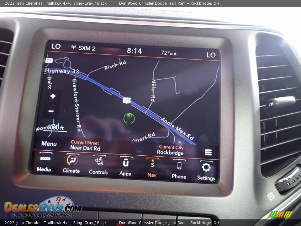 2022 Jeep Cherokee Trailhawk 4x4 Sting-Gray / Black Photo #2