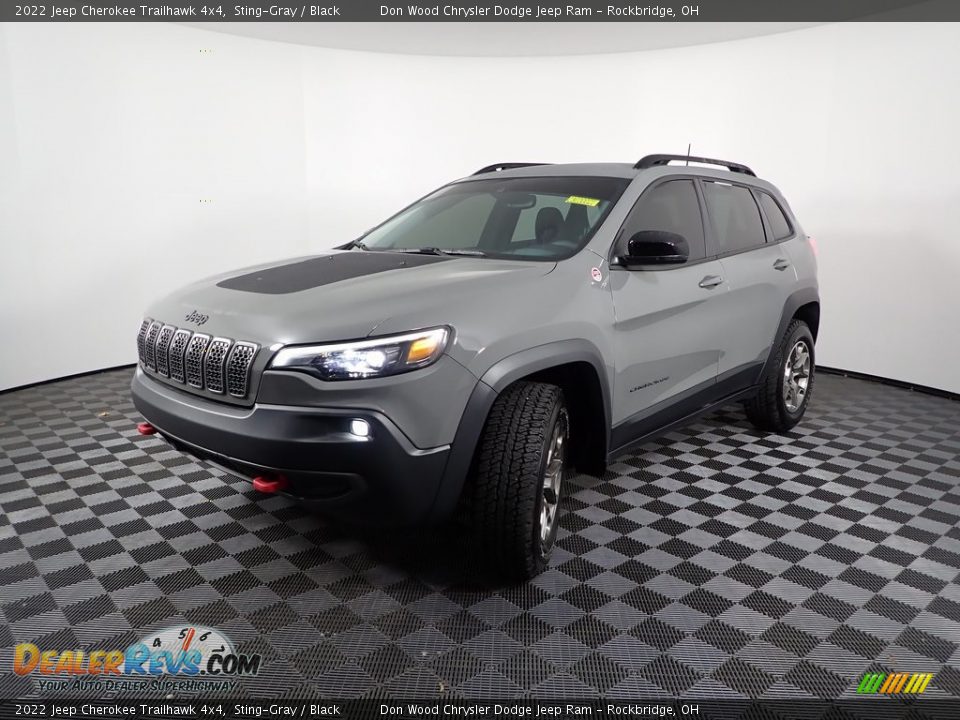 2022 Jeep Cherokee Trailhawk 4x4 Sting-Gray / Black Photo #5