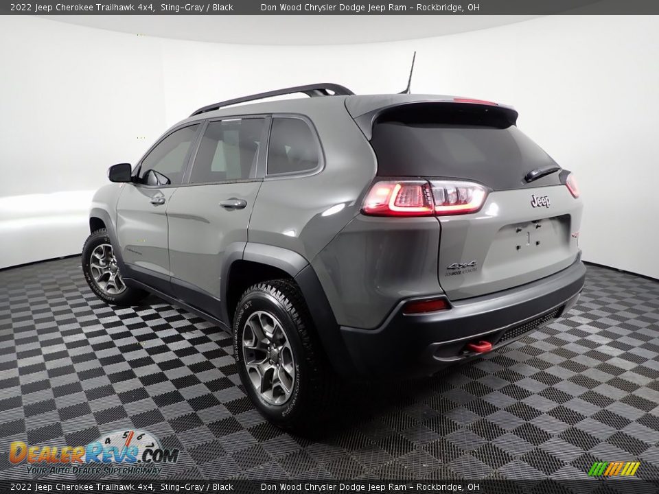 2022 Jeep Cherokee Trailhawk 4x4 Sting-Gray / Black Photo #6
