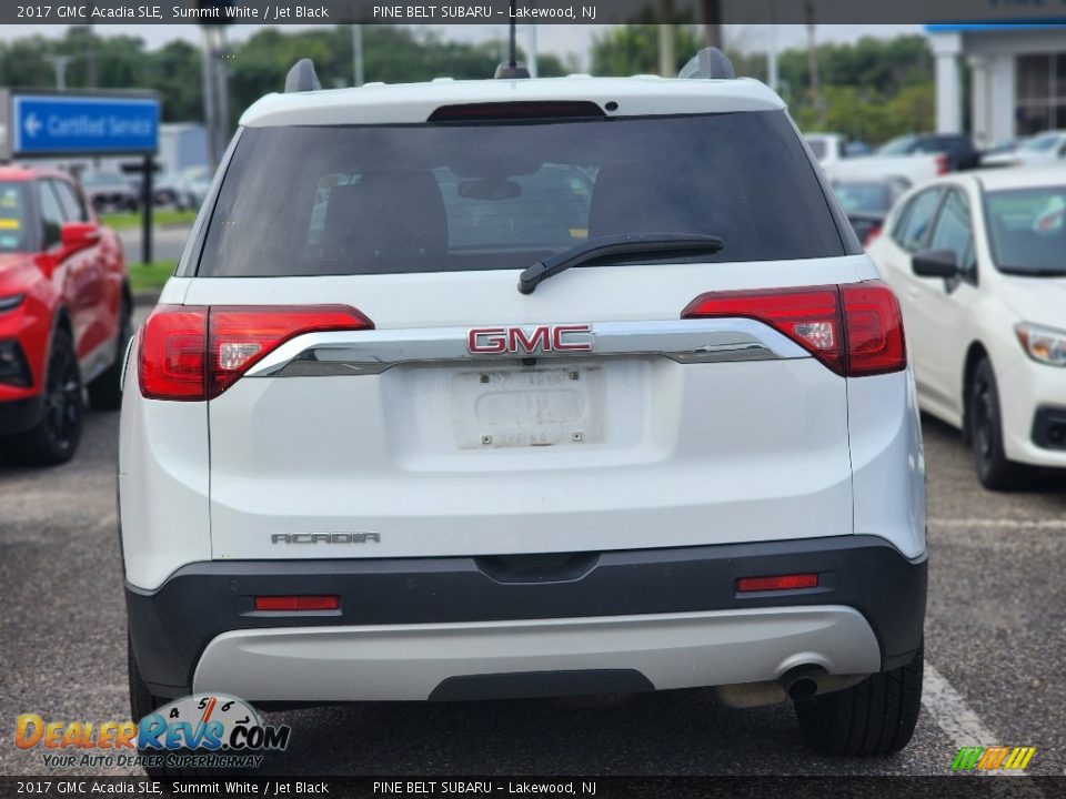 2017 GMC Acadia SLE Summit White / Jet Black Photo #6