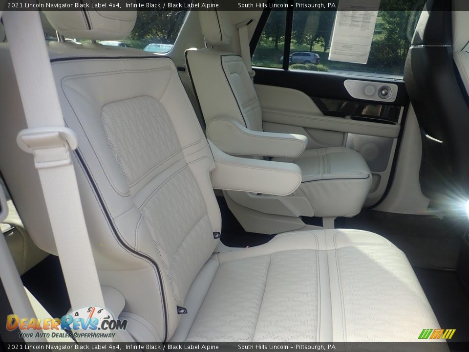 Rear Seat of 2021 Lincoln Navigator Black Label 4x4 Photo #13