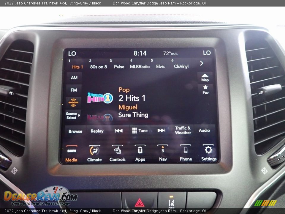 2022 Jeep Cherokee Trailhawk 4x4 Sting-Gray / Black Photo #16