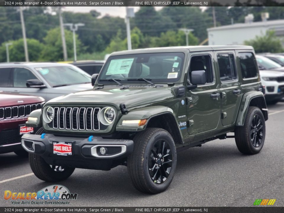 2024 Jeep Wrangler 4-Door Sahara 4xe Hybrid Sarge Green / Black Photo #1