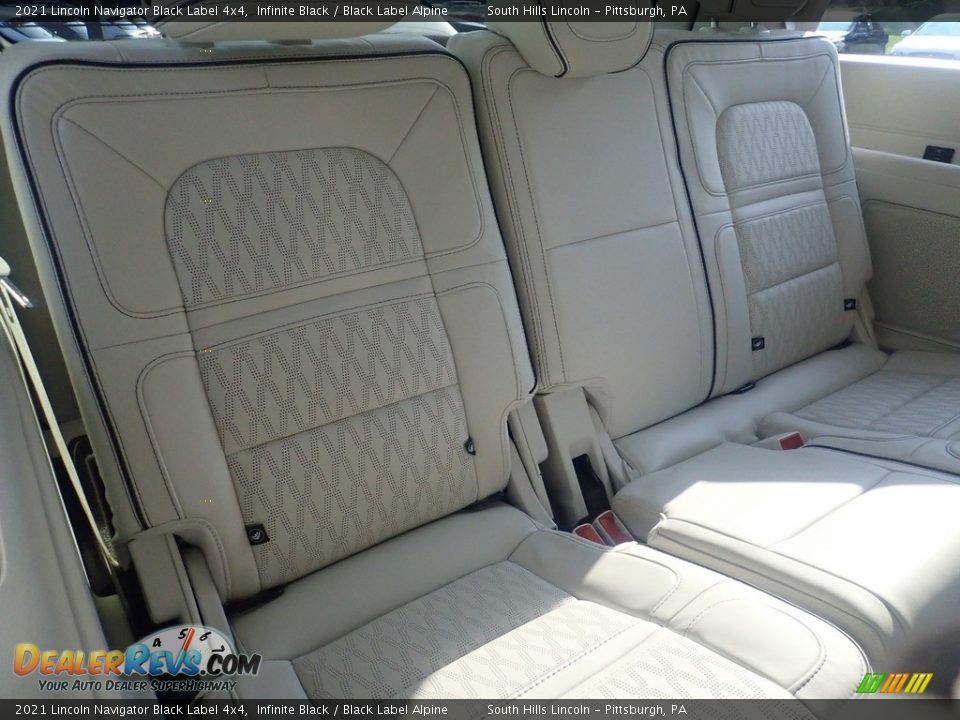 Rear Seat of 2021 Lincoln Navigator Black Label 4x4 Photo #14